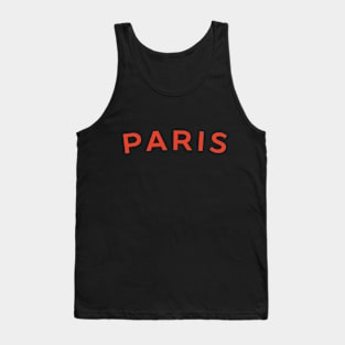 Paris City Typography Tank Top